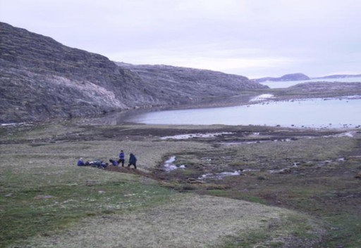 Figure 6: Archaeological site KdFr-3 at Digges Island west