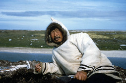 Tayara on Mansel Island, late 1950s (Credits: Canadian Museum of Civilization, Dr. William E. Taylor, Jr., # 58-07-10)