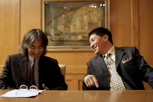 Kent Nagano et Charlie Arngak (photo de Robert Fréchette)