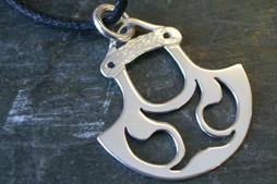 Andrew Nulukie, project 2, pierced pendant, sterling silver