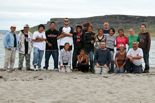 Fieldwork team, Drayton Island, Summer 2008