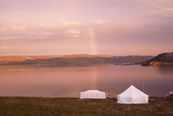Rainbow, Salluit Fjord, near the Tayara archaeological site, 2003