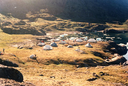 Campement de base, vers l’est, 1988