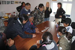 Exhibition in Kangiqsujuaq, summer 2001